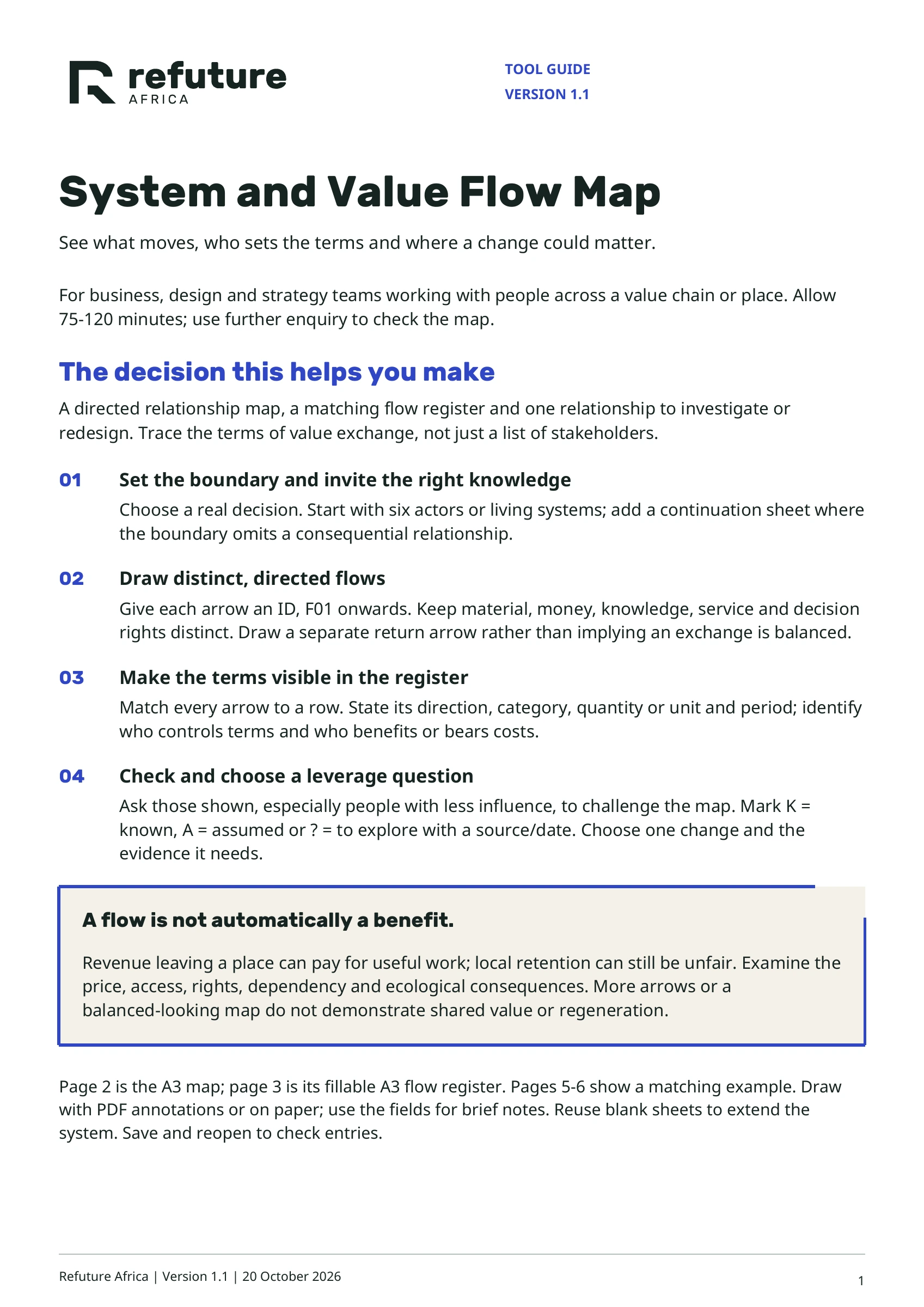 Cover of System and Value Flow Map